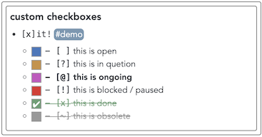 custom checkboxes